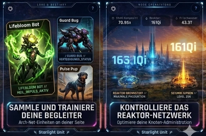 Begleiter und Reaktor-Netzwerk